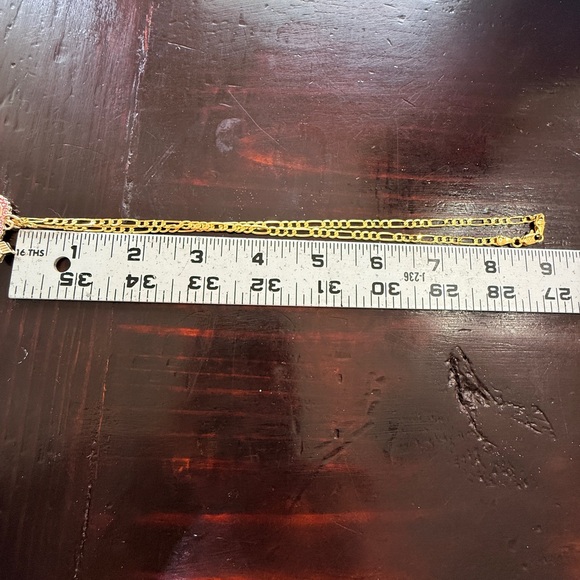 Authentic EUC Double CC stamped pink 
enamel heart Charm 18K plated 
18” chain - Picture 7 of 7